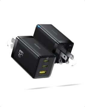 Baseus GaN5 Pro Fast Charger 2C+U 65W US Pack of 2