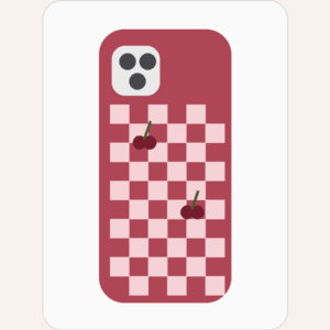 Cherry Checker Aesthetic Case