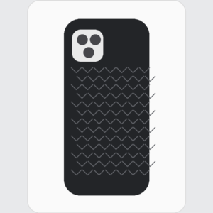 Carbon Frame Black Border Case