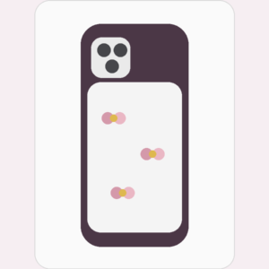Floral Frame Black Border Case